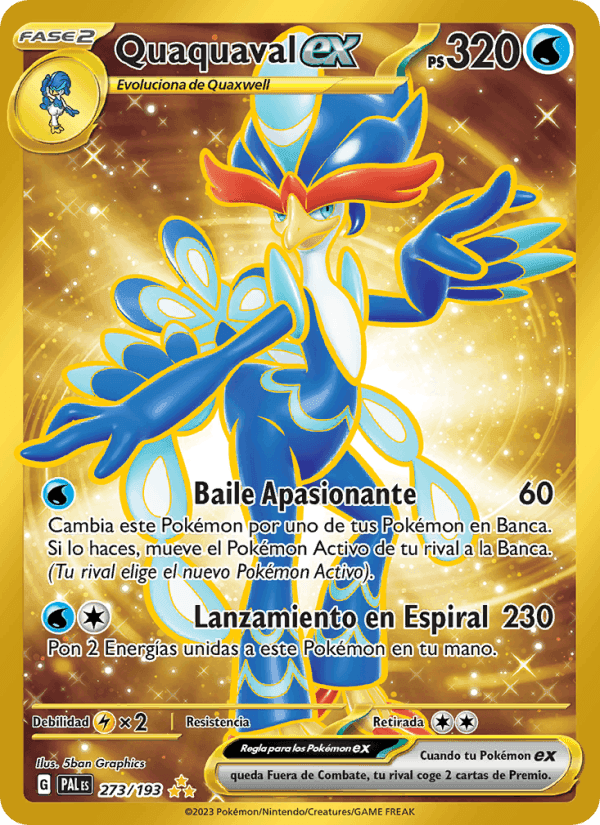 Quaquaval ex, carta 273 de Evoluciones en Paldea