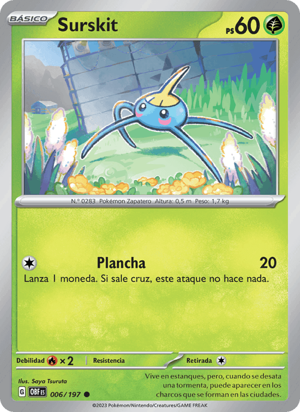 Surskit, carta 006 de Llamas Obsidianas