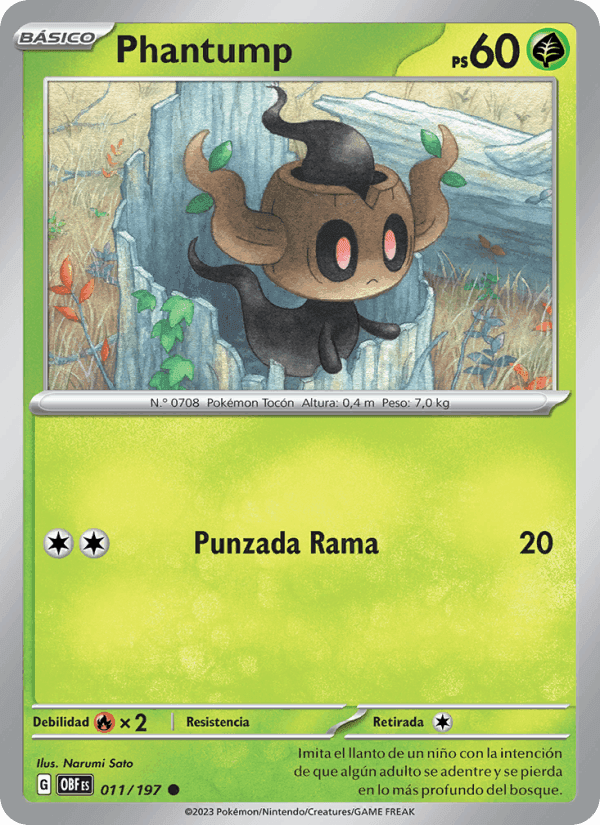Phantump, carta 011 de Llamas Obsidianas