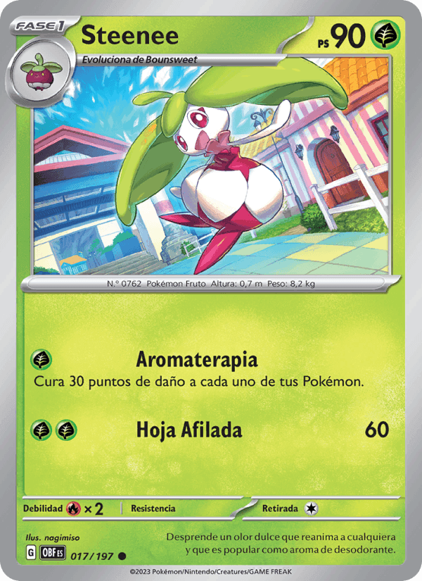 Steenee, carta 017 di Llamas Obsidianas