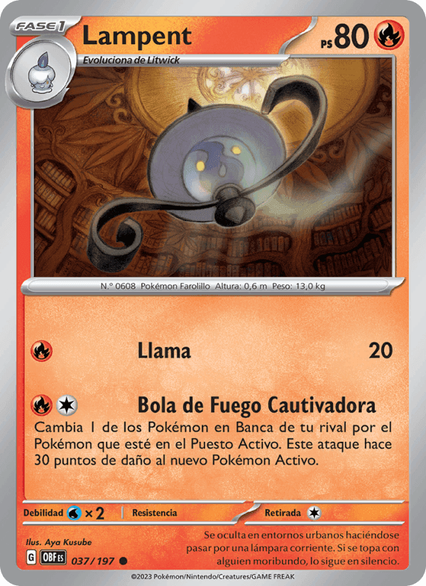Lampent, carta 037 de Llamas Obsidianas