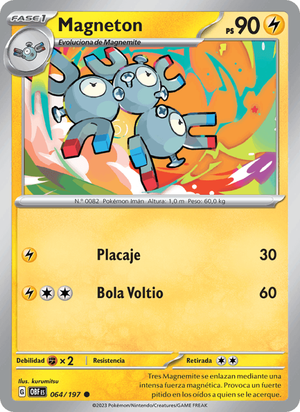 Magneton, carta 064 de Llamas Obsidianas