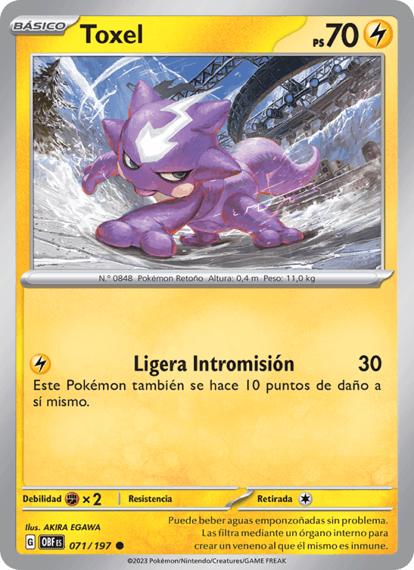 Toxel, carta 071 de Llamas Obsidianas