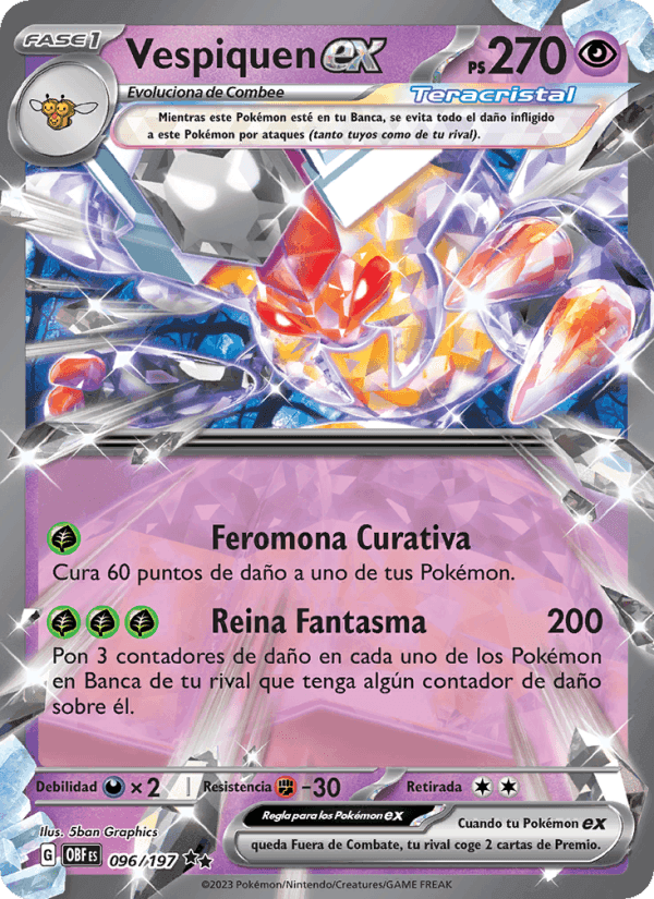 Vespiquen ex, carta 096 de Llamas Obsidianas
