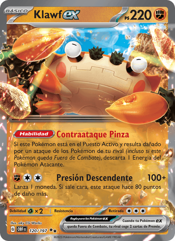 Klawf ex, carta 120 de Llamas Obsidianas