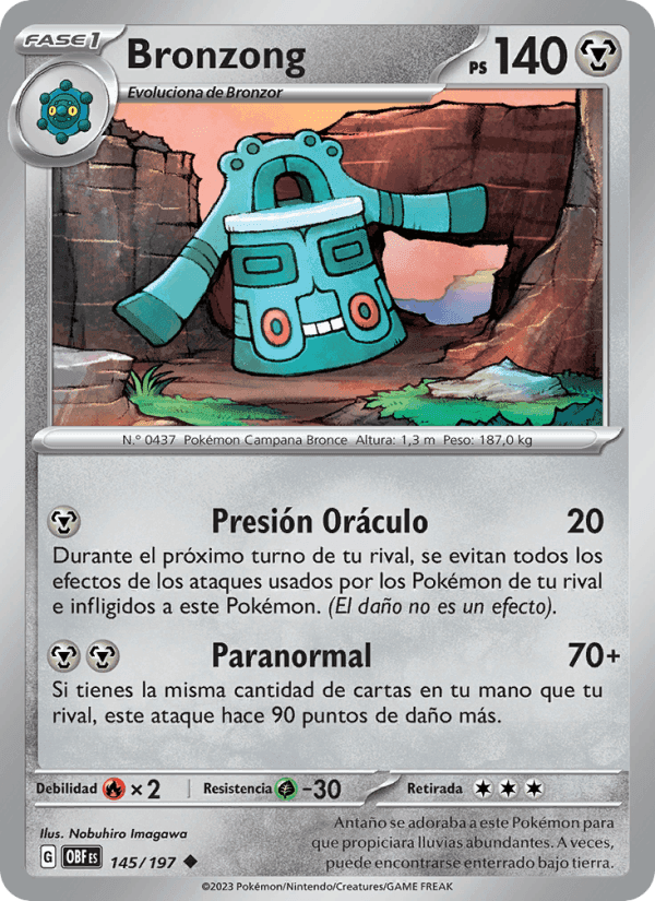 Bronzong, carta 145 de Llamas Obsidianas