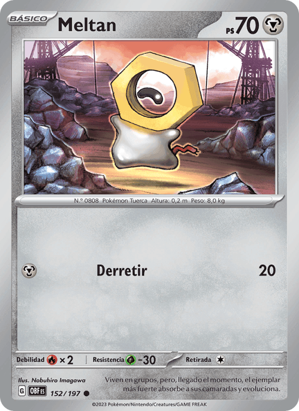 Meltan, carta 152 de Llamas Obsidianas