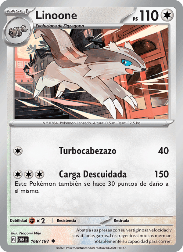 Llamas Obsidianas の 168 番、Linoone
