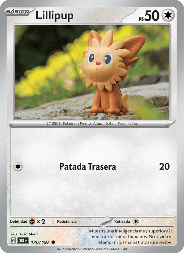 Lillipup, card 170 from Llamas Obsidianas