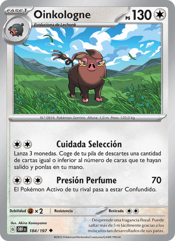 Oinkologne, card 184 from Llamas Obsidianas