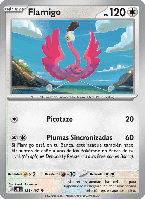 Flamigo, carte 185 de Llamas Obsidianas