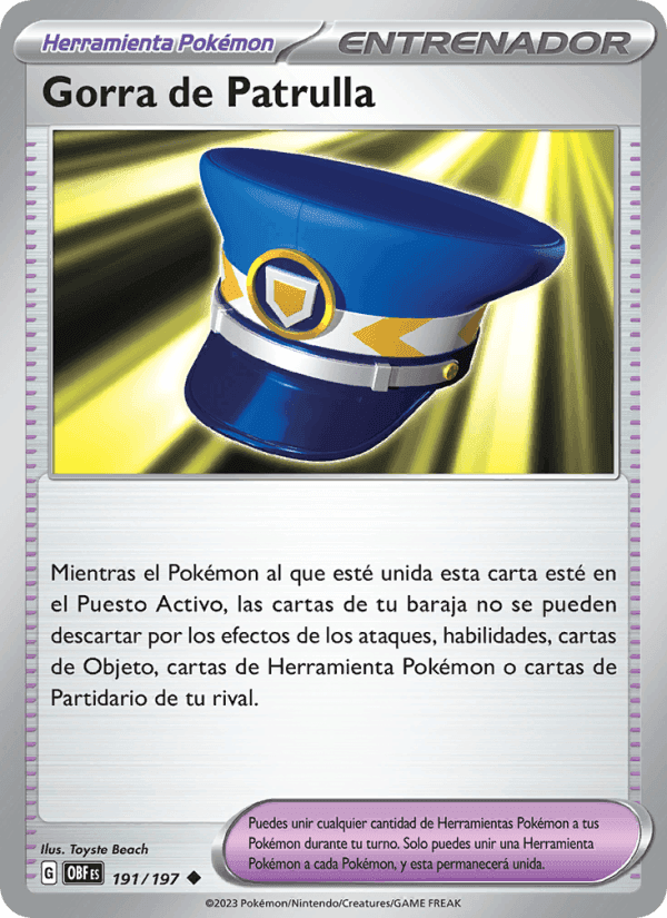 Gorra de Patrulla, card 191 from Llamas Obsidianas