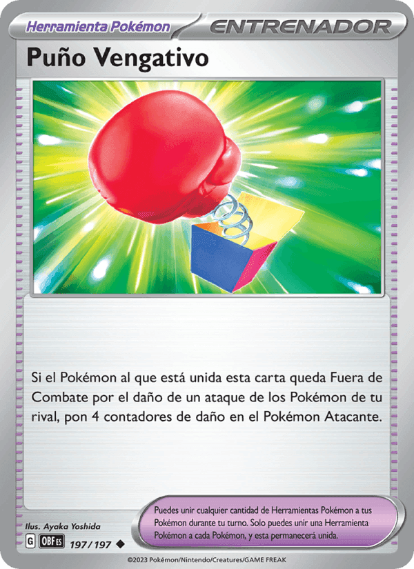 Puño Vengativo, carta 197 de Llamas Obsidianas