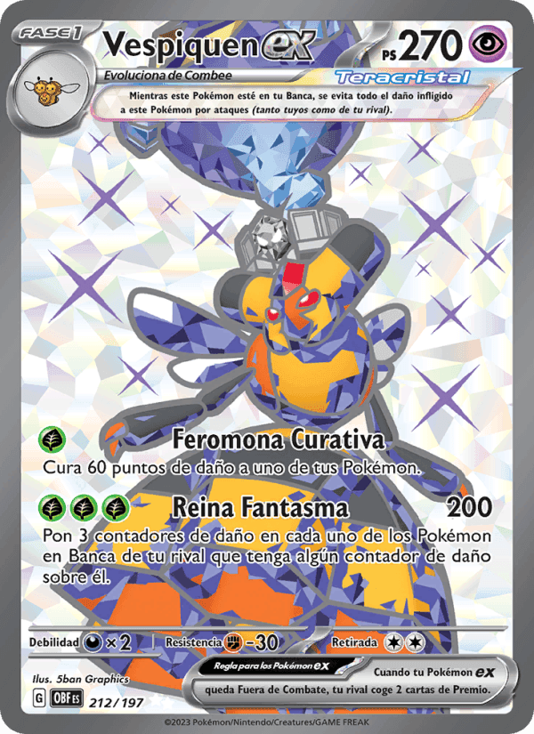 Vespiquen ex, carta 212 di Llamas Obsidianas