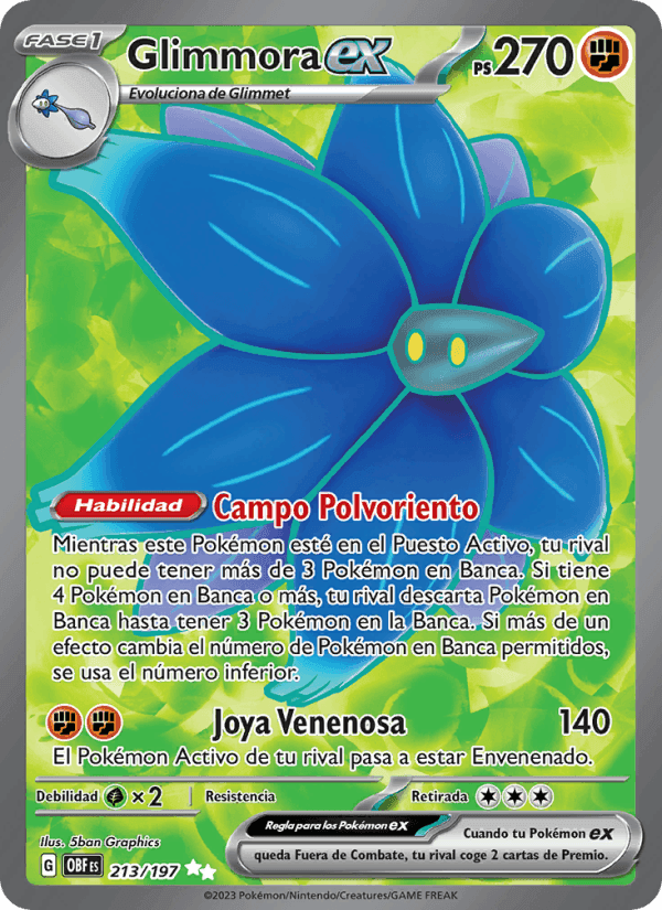 Glimmora ex, carta 213 de Llamas Obsidianas