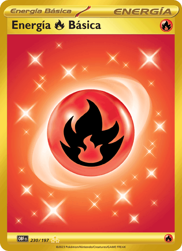 Energía Fire Básica, carta 230 de Llamas Obsidianas