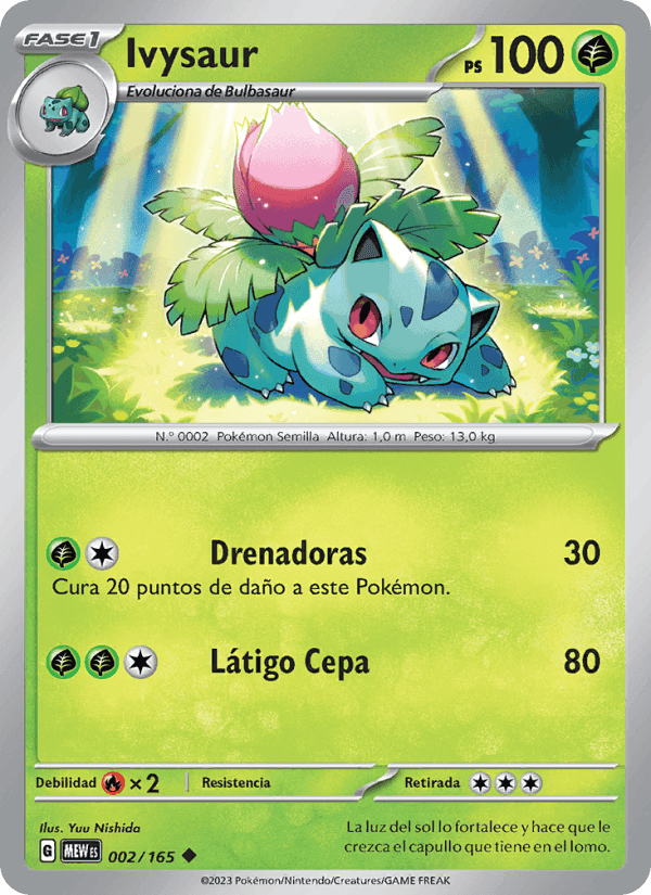 Ivysaur, carte 002 de 151