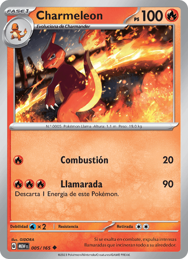 Charmeleon, carta 005 de 151