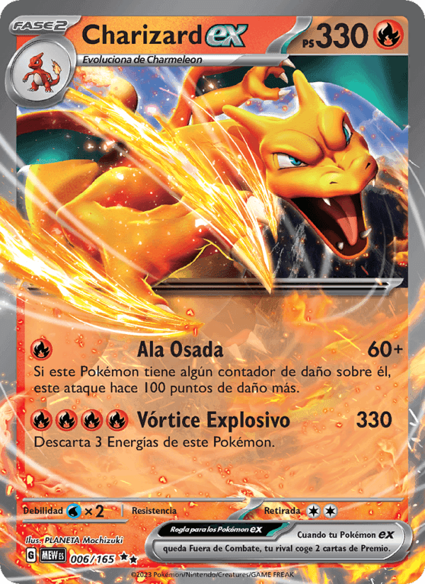 Charizard ex, carta 006 de 151