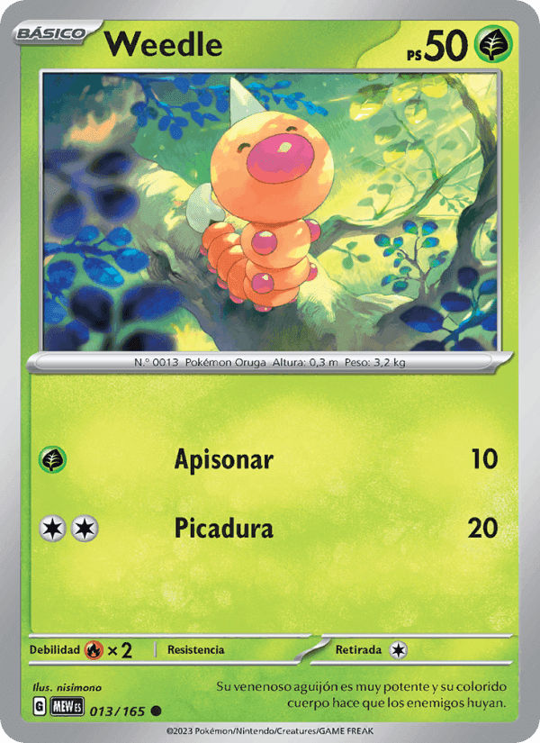 Weedle, carta 013 de 151