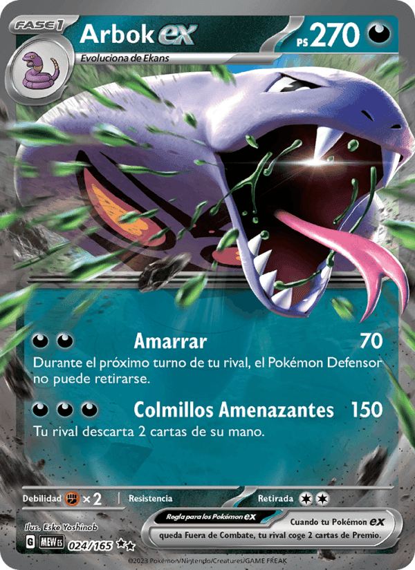 Arbok ex, carta 024 de 151