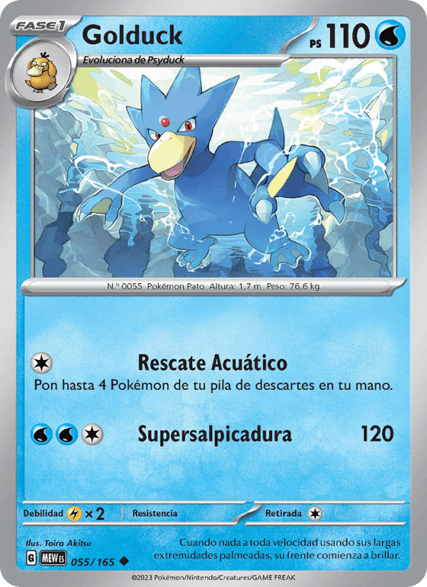 Golduck, carta 055 de 151