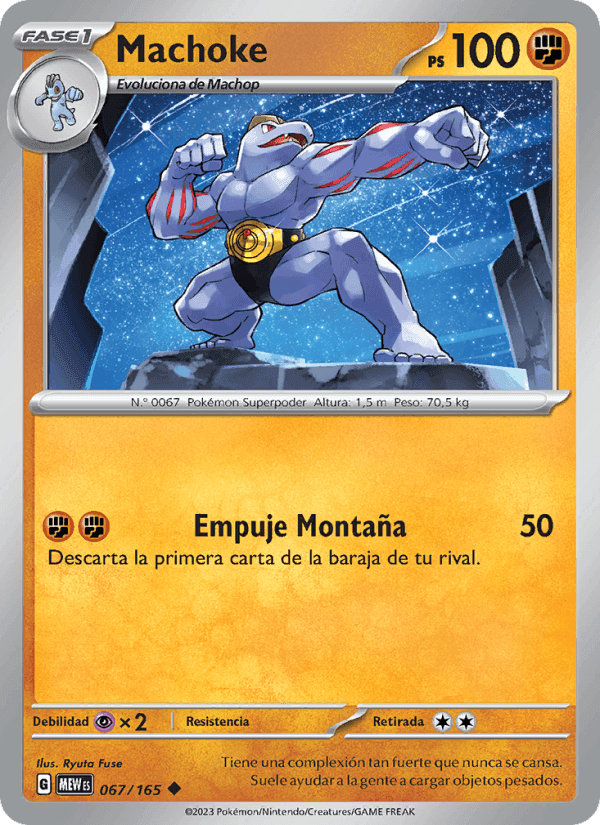 Machoke, card 067 from 151