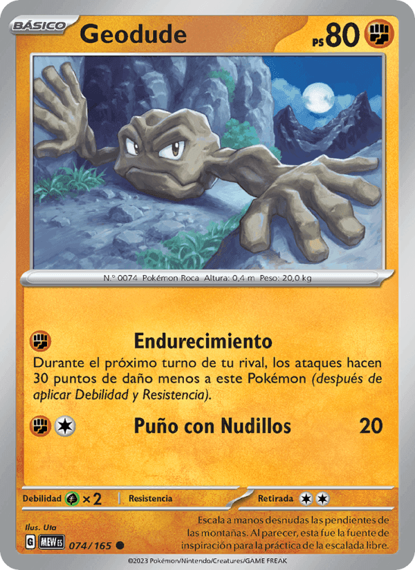 Geodude, carta 074 de 151