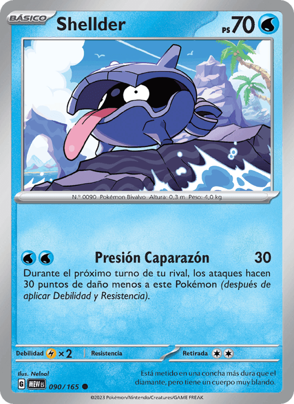 Shellder, card 090 from 151