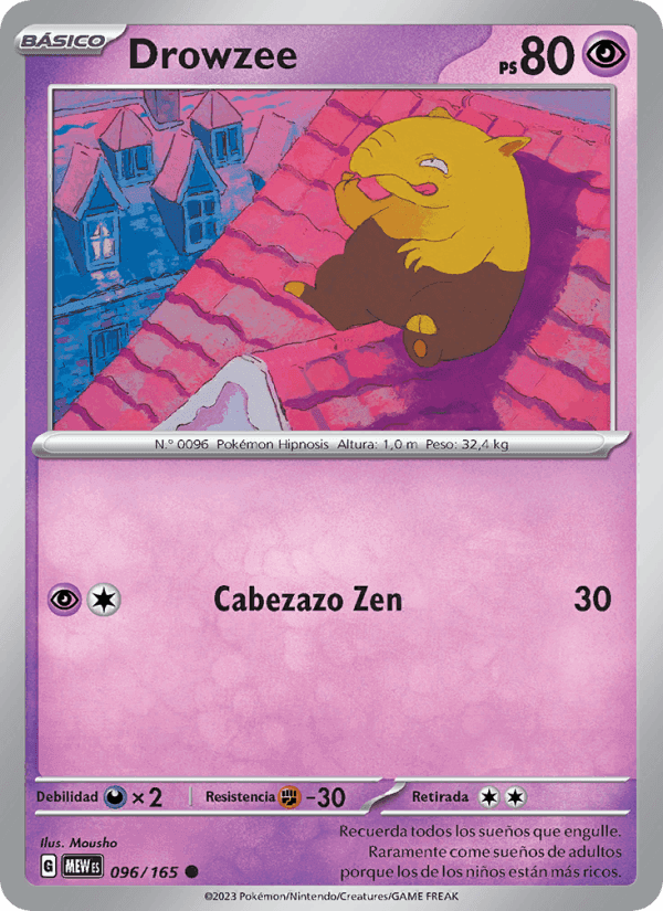 Drowzee, carta 096 de 151