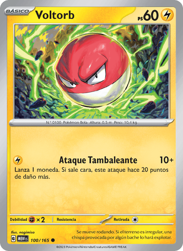 Voltorb, carta 100 de 151