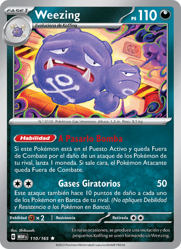 Weezing, carta 110 de 151