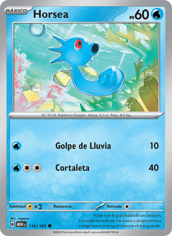 Horsea, carta 116 de 151