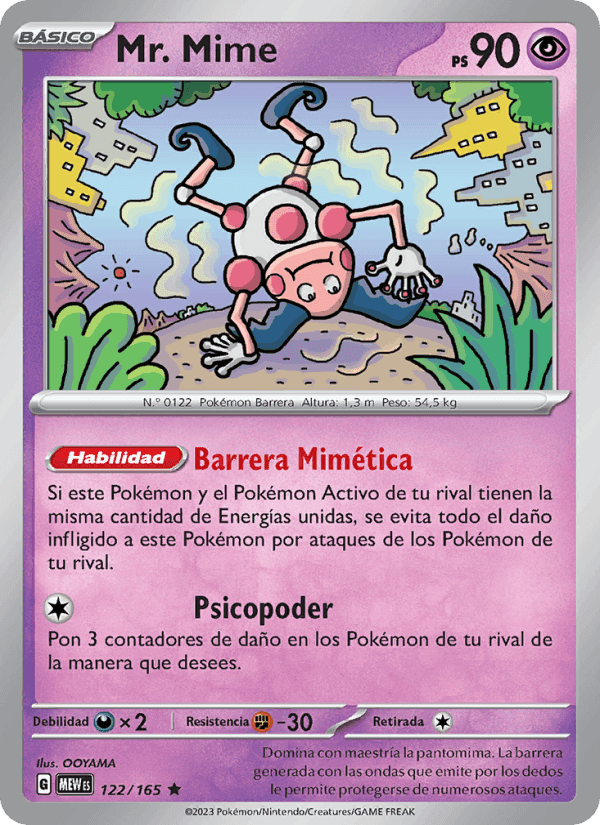 Mr. Mime, carta 122 de 151