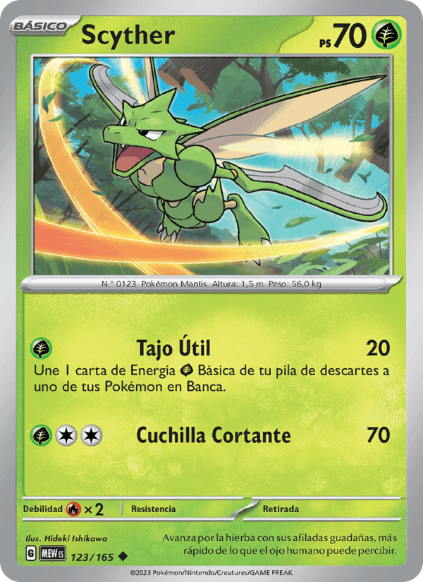 Scyther, carta 123 de 151