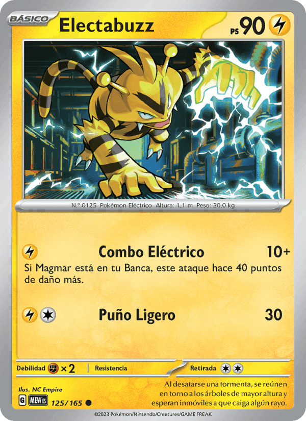 Electabuzz, card 125 from 151
