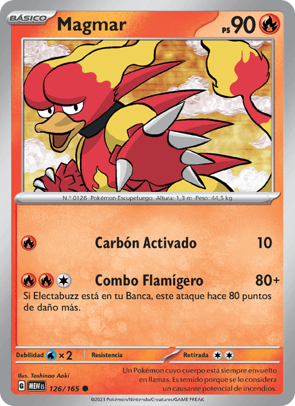 Magmar, card 126 from 151