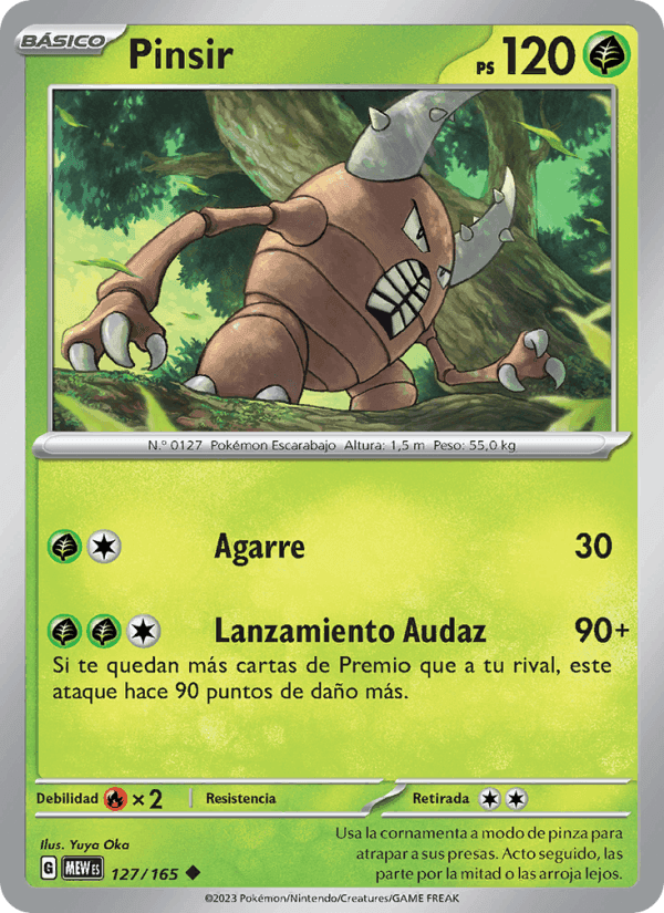 Pinsir, carta 127 di 151