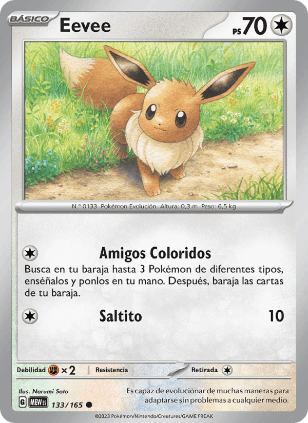 Eevee, carta 133 de 151