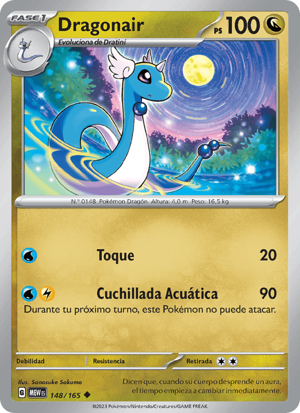Dragonair, carta 148 de 151