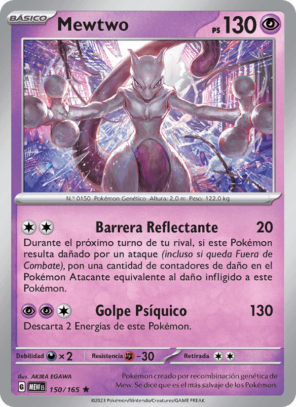 Mewtwo, carta 150 de 151