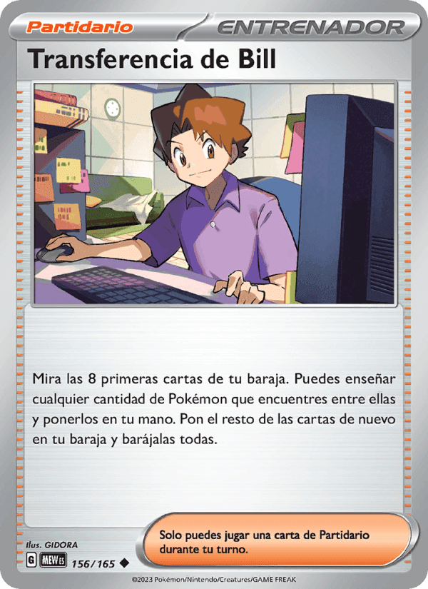 Transferencia de Bill, card 156 from 151