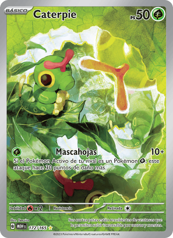 Caterpie, carta 172 di 151