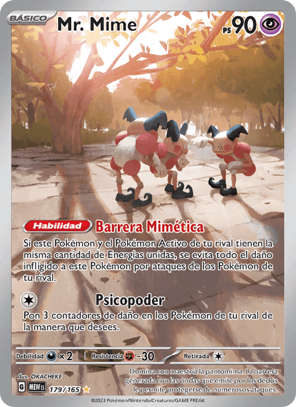 Mr. Mime, card 179 from 151