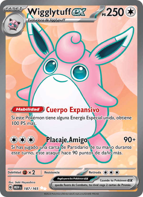 Wigglytuff ex, carta 187 di 151