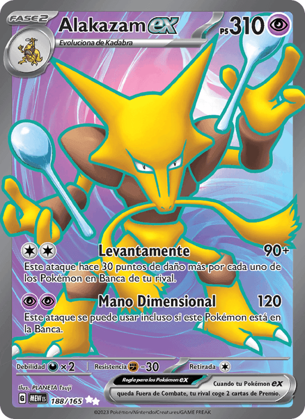 Alakazam ex, carta 188 di 151