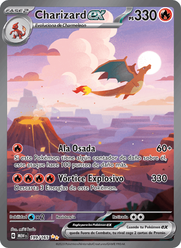 Charizard ex, carta 199 de 151