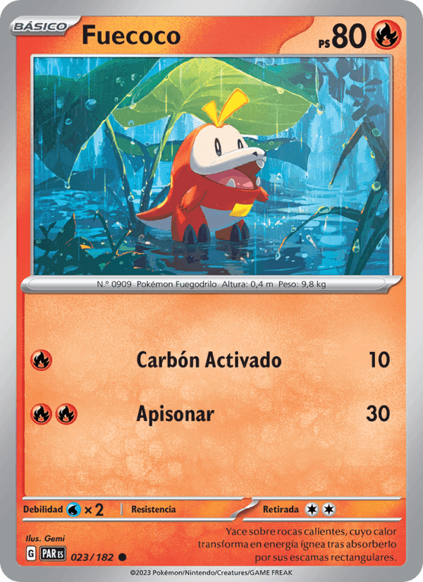 Fuecoco, carte 023 de Brecha Paradójica