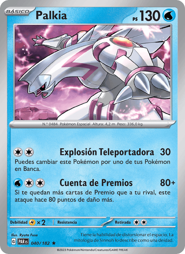 Palkia, carte 040 de Brecha Paradójica
