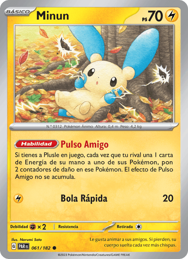 Minun, carta 061 de Brecha Paradójica